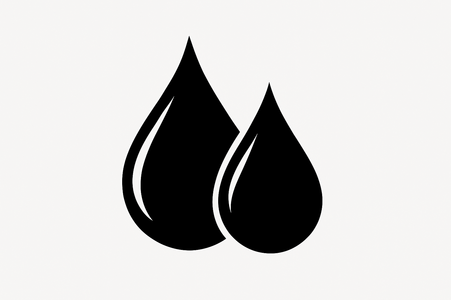 2 water drop image black minimalist